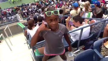Video: 8-year-old CoCo Gauff dances at US Open