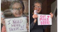 Coronavirus: Mujer de 93 a&ntilde;os pide cerveza y le env&iacute;an 150 latas