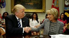 Education Secretary Betsy DeVos becomes the latest to leave the Trump administration over the President&#039;s involvement in inciting the attack on Congress.