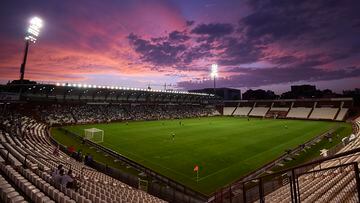 ALBACETE, SPAIN - AUGUST 08:  General view inside the stadium during the Pre-Season Friendly match between Albacete Balompie and Levante UD at Carlos Belmonte Stadium on August 8, 2018 in Albacete, Spain. (Photo by Quality Sport Images/Getty Images)