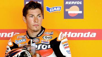 Honda&#039;s Nicky Hayden of the U.S. concentrates before the first free practice session of the Czech Grand Prix motorcycling event at Masaryk&#039;s circuit in Brno August 18, 2006. REUTERS/David W Cerny (CZECH REPUBLIC) PUBLICADA 20/08/06 NA MA29 2COL