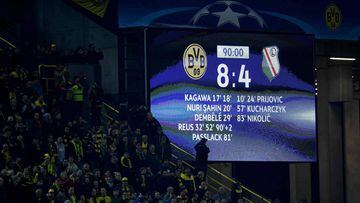 Dortmund and Legia break Champions League goals record