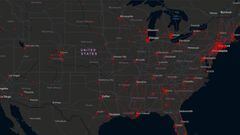 Mapa y casos por estado de coronavirus en USA: hoy 23 de marzo