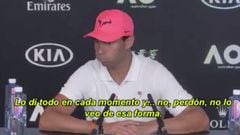 Nadal gives reporter an English lesson after Australian Open loss