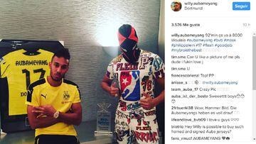 El hermano de Aubameyang subi&oacute; una foto a Instagram que no gustar&aacute; al Borussia Dortmund.