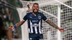 Duv&aacute;n Vergara festeja el segundo gol de los Rayados