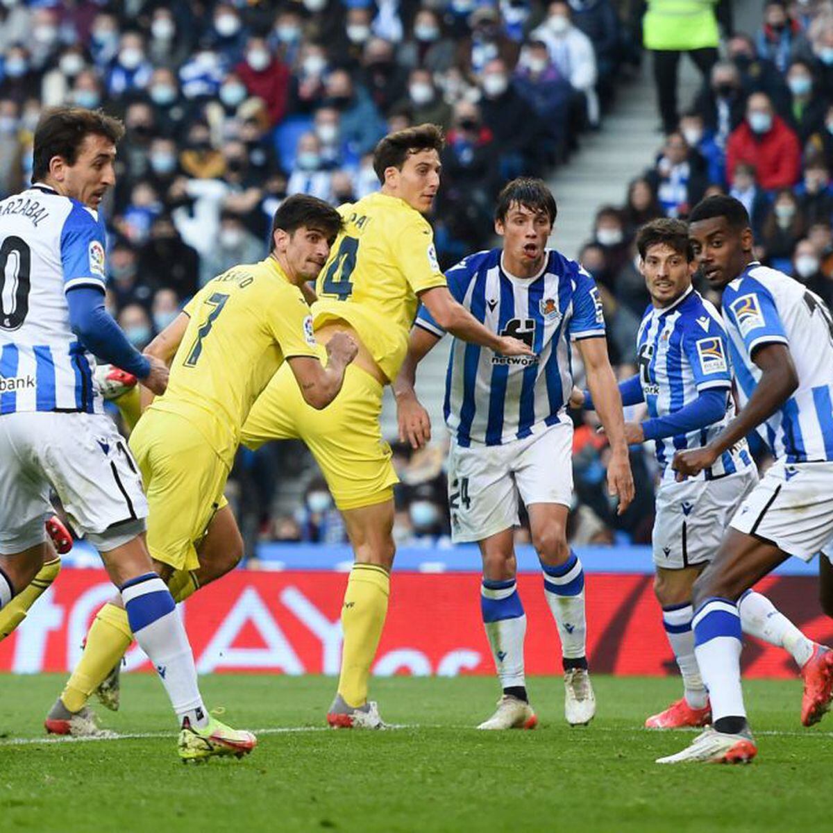 La Real Sociedad pierde sin pena ni gloria contra el Villarreal (1-3)