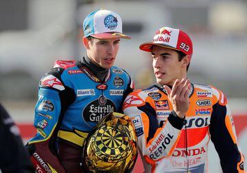 Marc suma ocho campeonatos mundiales en Moto GP y en esta temporada han destacado los duelos que ha tenido con su hermano menor, Alex, que suma dos campeonatos.

