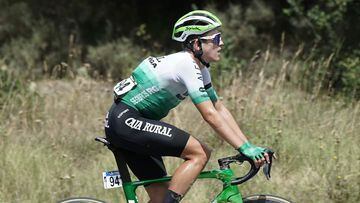 El ciclista del Caja Rural Josu Etxeberria, durante una carrera.