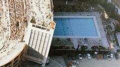 Durante algún tiempo donde ahora se encuentra el centro comercial 'La Esquina del Bernabéu' había una piscina. 