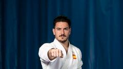 El karateka español Damián Quintero posa en una entrevista para AS.