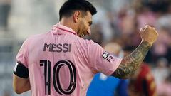 Messi marcó doblete en su debut como titular con Inter Miami y de paso rompió un nuevo récord a poca más de una semana de llegar al club.