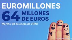 Euromillones: comprobar los resultados del sorteo de hoy, martes 31 de enero