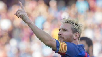 El delantero argentino del Barcelona, Leo Messi.