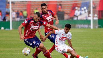 Medellín y Santa Fe empatan 1-1 en el Atanasio Giradot