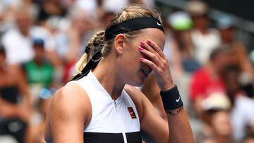 Azarenka breaks down in tears following Australian Open exit