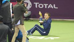 2014 champion Simona Halep went out in round two this year. 