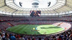 La FIFA emitió una actualización de las sedes candidatas a albergar la Copa del Mundo de 2026 y aceptó la postulación del BC Place de Vancouver como posible sede.