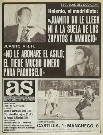 Tension between Real Madrid and Barça adorned this cover from December 1980