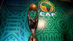 El trofeo de campe&oacute;n de la Champions africana.