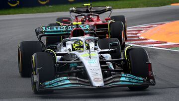 Hamilton, con el Mercedes en Canadá.