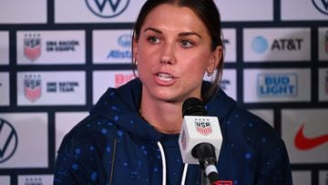 USWNT’s Alex Morgan reflects on their fight for equal pay and hopes other nations can have the freedom they now have to not worry about those things.