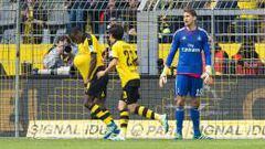 Adri&aacute;n Ramos marc&oacute; en la victoria del Dortmund ante Hamburgo