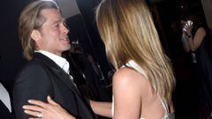 Brad Pitt y Jennifer Aniston en los Screen Actors Guild Awards en The Shrine Auditorium, CA. Enero 19, 2020.