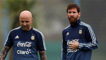 Sampaoli se reunió con Messi