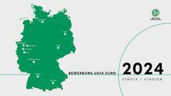 El logo de Alemania para la candidatura de la Eurocopa 2024.