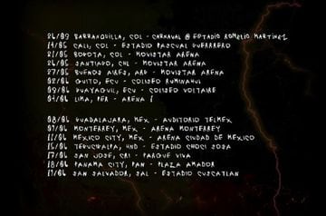 Fechas de conciertos de Karol G en Latinoamérica con su gira "Bichota Tour".