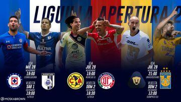 Fechas y horarios de la Liguilla del Apertura 2018 de la Liga MX