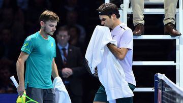 Sorpresón: Goffin gana a Federer y jugará la final del Masters