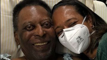 La hija de Pelé tranquiliza sobre su estado: "Papi está bien"