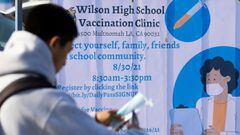 The LA Board of Education has become the first major schools district to impose a vaccine mandate, requiring all children over 12 to get vaccinated.