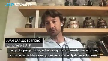 Ferrero habla de la gran joya del tenis español: "Se parece más a Federer que a Nadal"