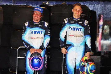 Fernando Alonso y Oscar Piastri en el GP de Mónaco de 2022.