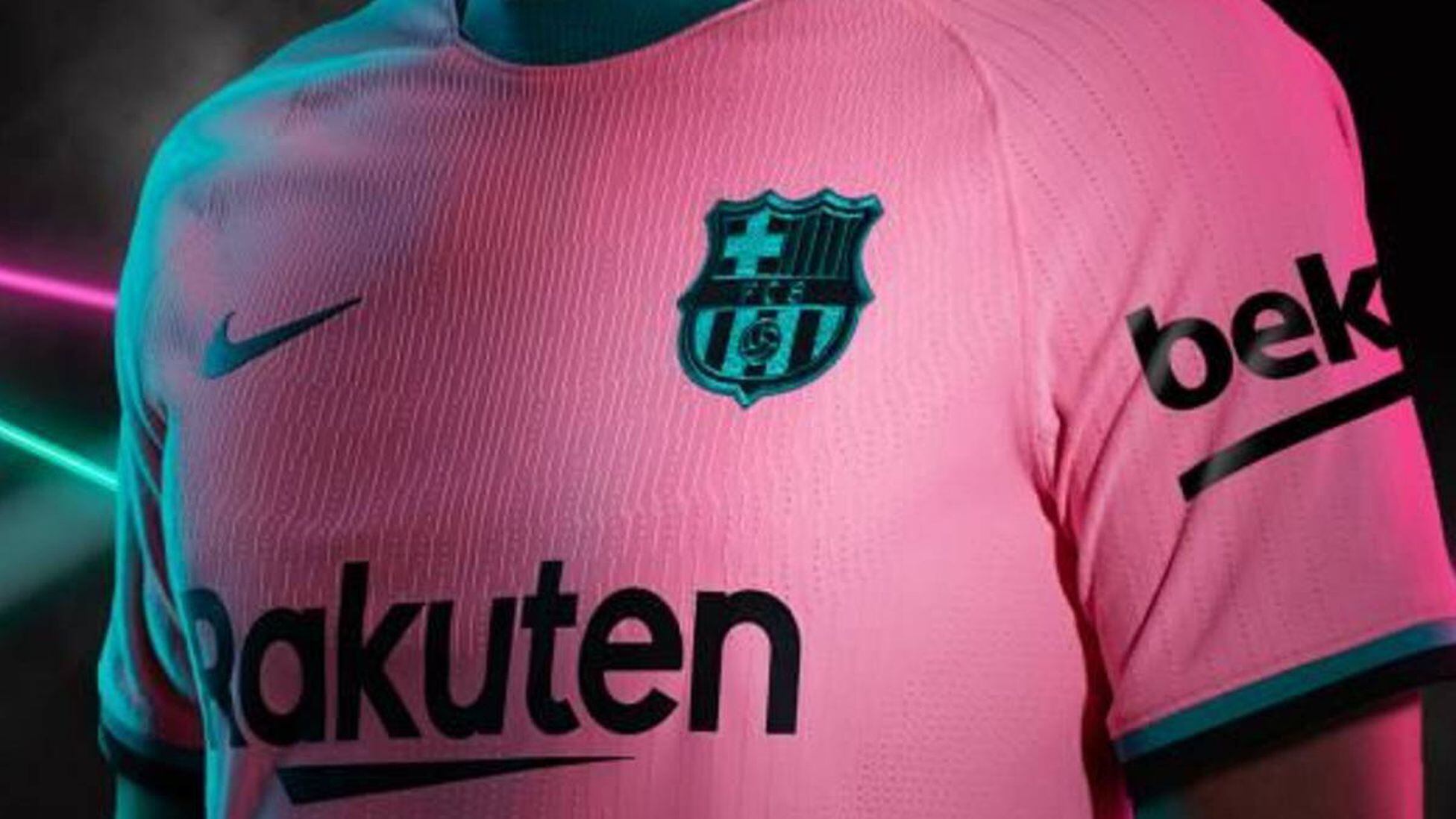 Affect administration adjective Messi and Ansu Fati star in new Barcelona third pink kit launch - AS USA