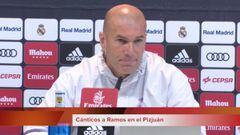 Zidane: "La madre de Sergio Ramos no tiene la culpa de nada"