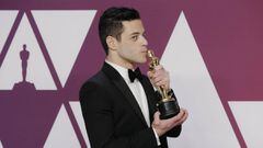 91st Academy Awards - Oscars Photo Room - Hollywood, Los Angeles, California, U.S., February 24, 2019.  Best Actor Rami Malek poses with his award backstage. REUTERS/Mike Segar