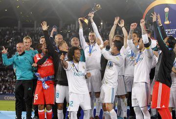 Diciembre de 2017. El Real Madrid gana el mundial de clubes al Gremio de Porto Alegre de Brasil tras vencer 1-0 en la final celebrada en Abu Dhabi.