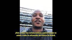 El Atleti tiene nuevo fan: el mensaje de Carmelo para el derbi