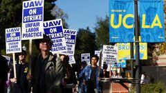 Picket lines at all 10 University of California campuses