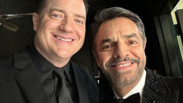 Premios Oscar 2023: El momento de Eugenio Derbez con Brendan Fraser