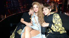 NEWARK, NEW JERSEY - SEPTEMBER 12: (L-R) Sasha Piqué, Shakira, and Milan Piqué attend the 2023 MTV Video Music Awards at Prudential Center on September 12, 2023 in Newark, New Jersey. (Photo by Johnny Nunez/Getty Images for MTV)