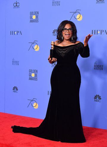 La presentadora Oprah Winfrey, una de las más reivindicativas de la gala.