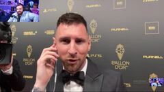 Messi se engancha con Ibai en un en vivo durante el Balón de Oro