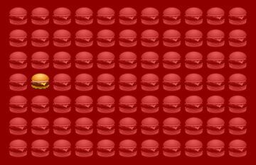 Reto visual: ¿Puedes encontrar la hamburguesa que es diferente a las demás?