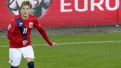 Norway&#039;s Martin Odegaard in action during their Euro 2016 qualifying soccer match against Malta in Ullevaal Stadium in Oslo, October 10, 2015. REUTERS/Terje Pedersen/NTB Scanpix  &acirc;&euro;&uml;ATTENTION EDITORS - THIS IMAGE WAS PROVIDED BY A THIR
