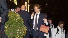 Modric, a su llegada al hotel de concentraci&oacute;n en Mosc&uacute;. 